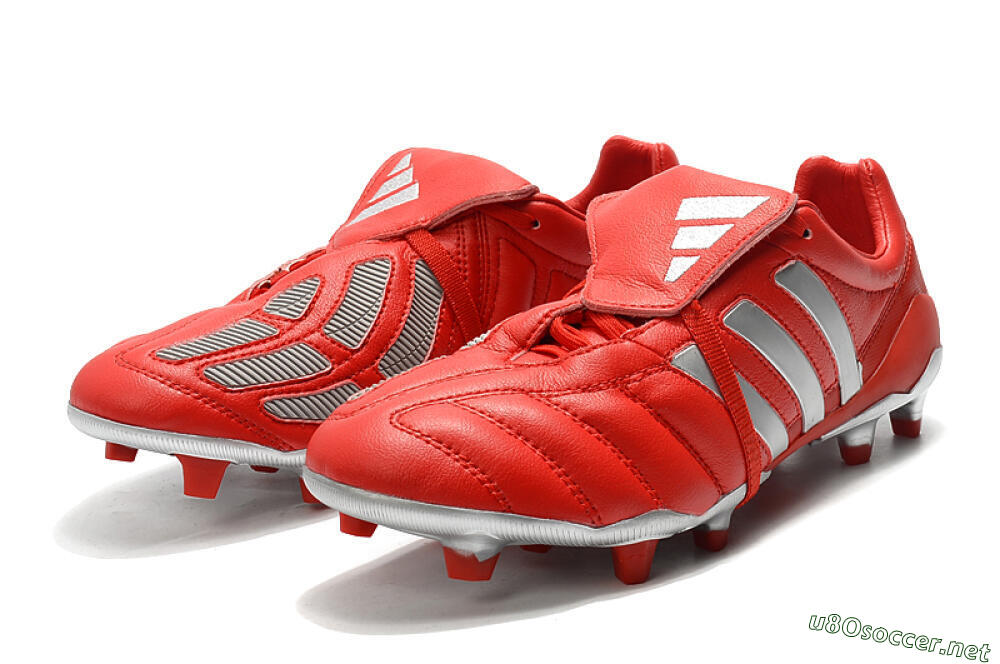 Men's Adidas Predator Mania FG Football Boots - Red/Silver 5