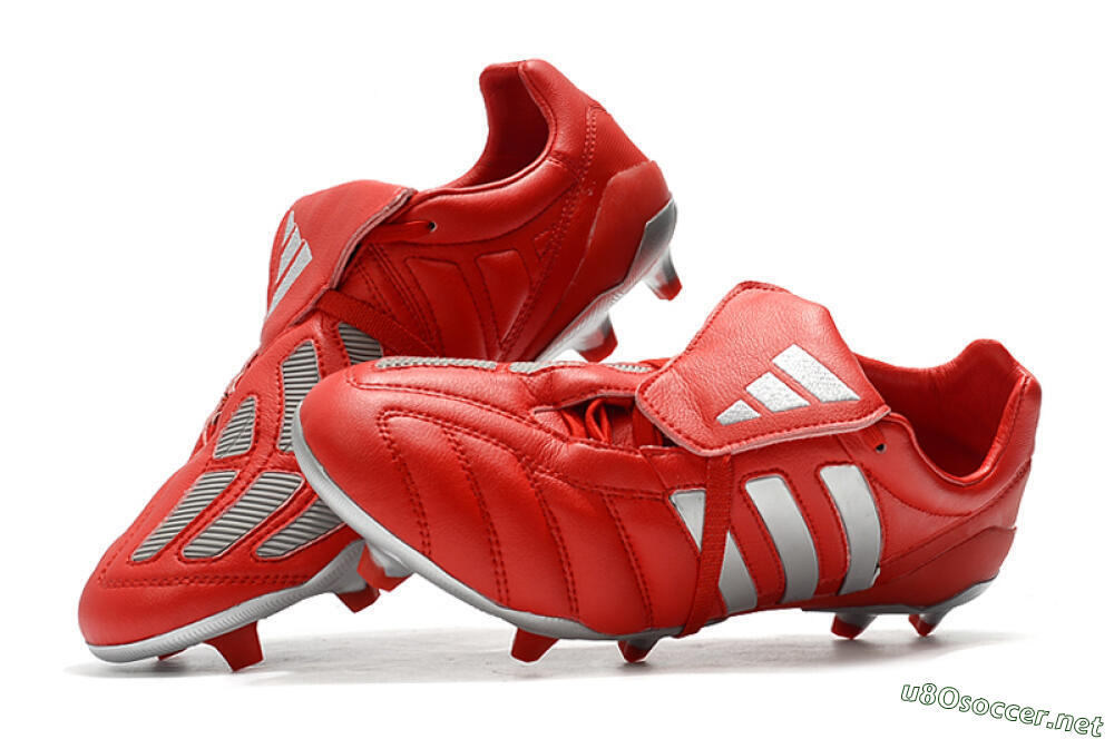 Men's Adidas Predator Mania FG Football Boots - Red/Silver 6