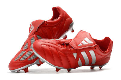 Men's Adidas Predator Mania FG Football Boots - Red/Silver