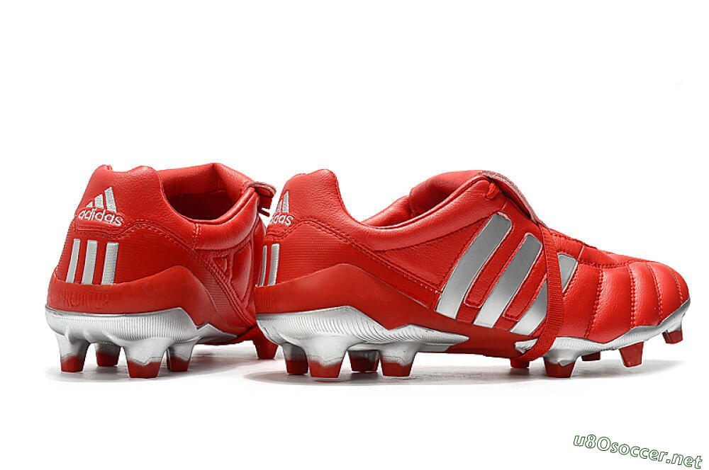 Men's Adidas Predator Mania FG Football Boots - Red/Silver 8