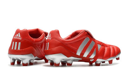 Men's Adidas Predator Mania FG Football Boots - Red/Silver