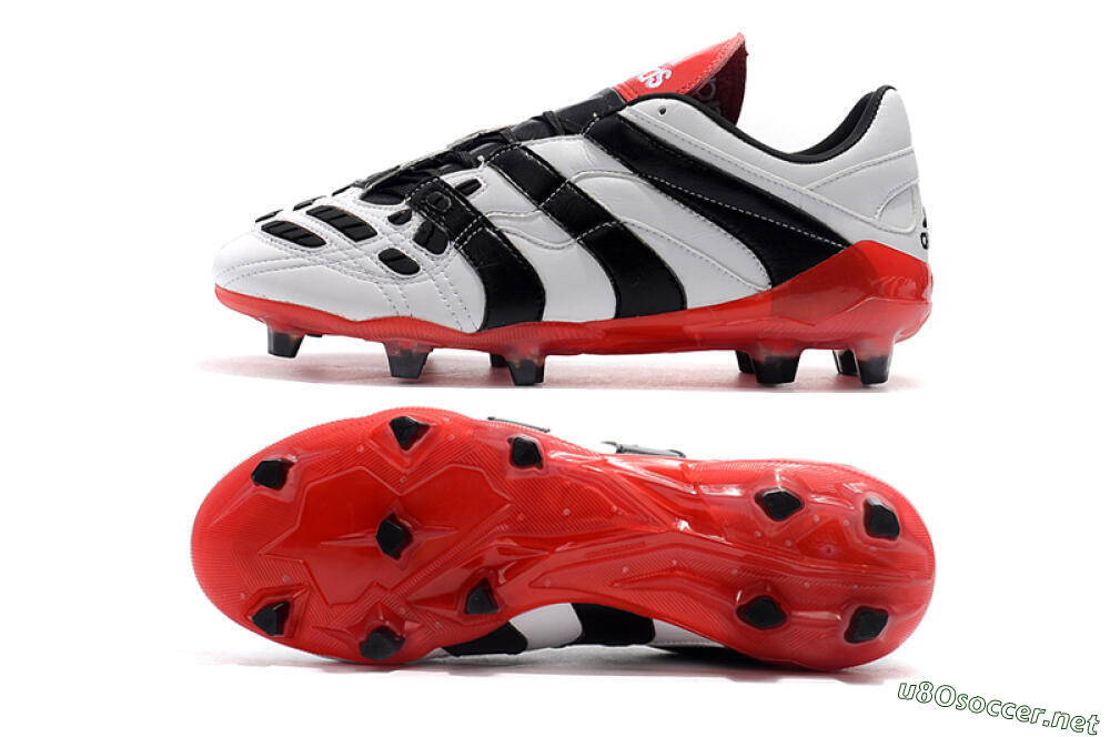 Men's Adidas Predator Accelerator Electricity FG Football Boots - White/Black/Red 1