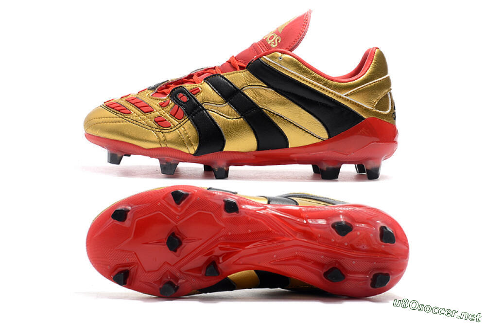 Men's Adidas Predator Accelerator Electricity FG Football Boots - Gold/Red/Black 1