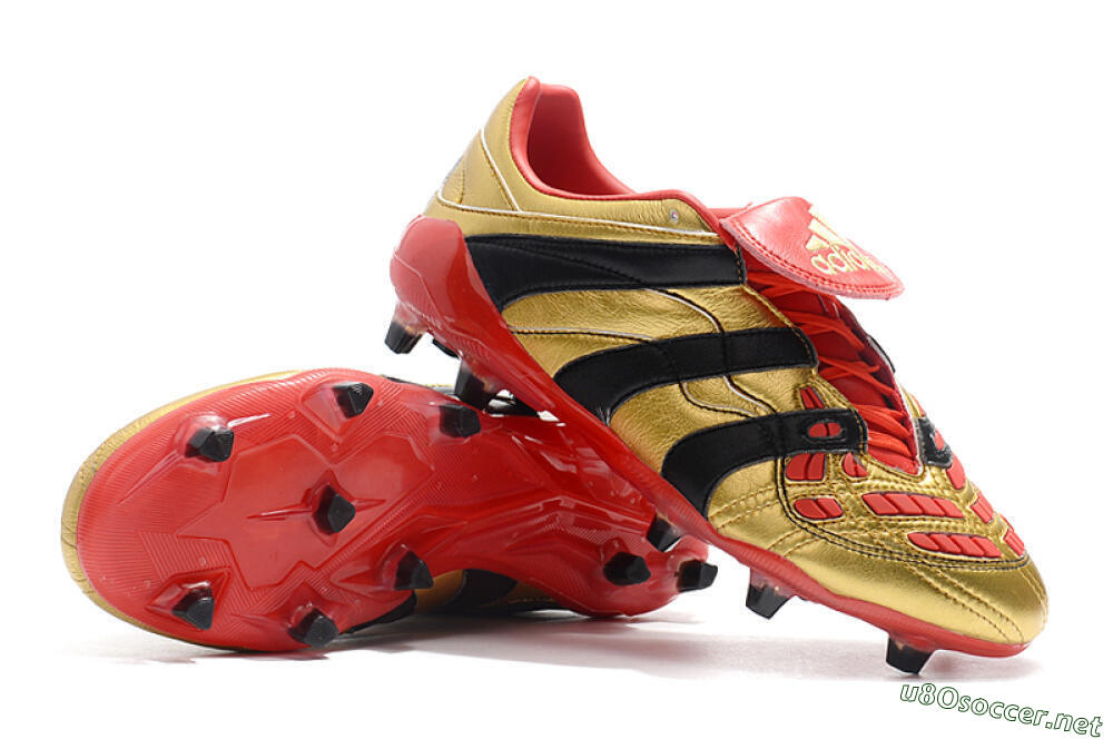 Men's Adidas Predator Accelerator Electricity FG Football Boots - Gold/Red/Black 9