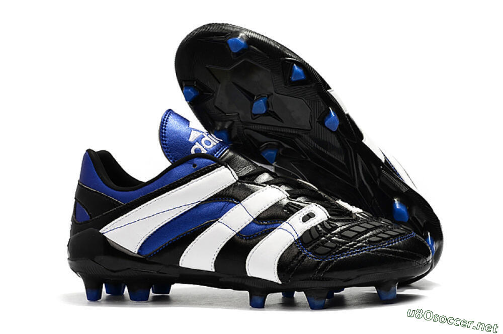 Men's Adidas Predator Accelerator Electricity FG Football Boots - Black/Blue/White 2