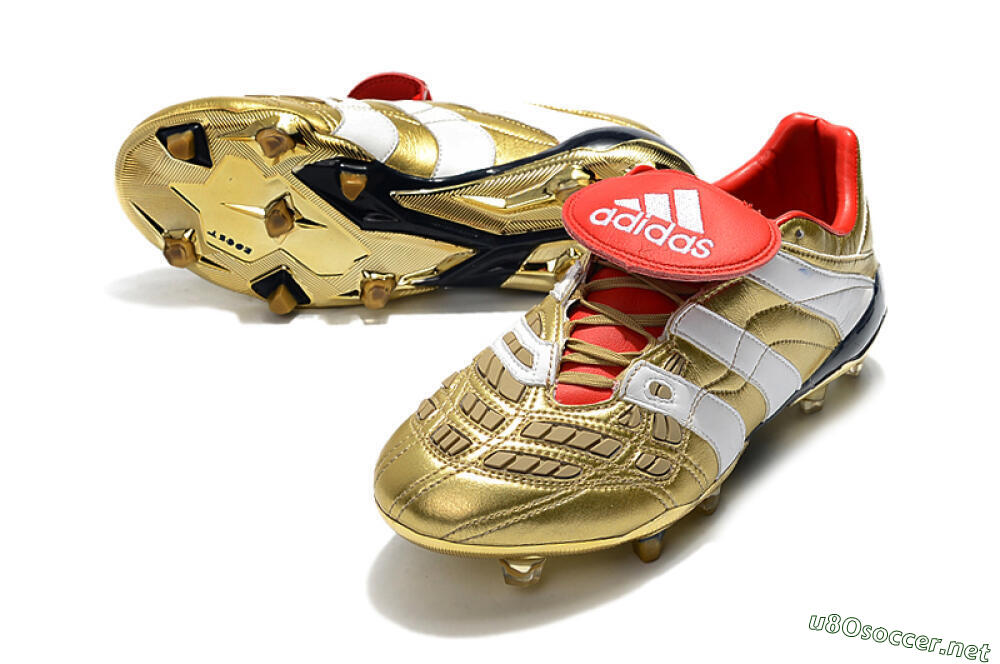 Men's Adidas Predator Accelerator Electricity FG Football Boots - Gold/Red/White 3