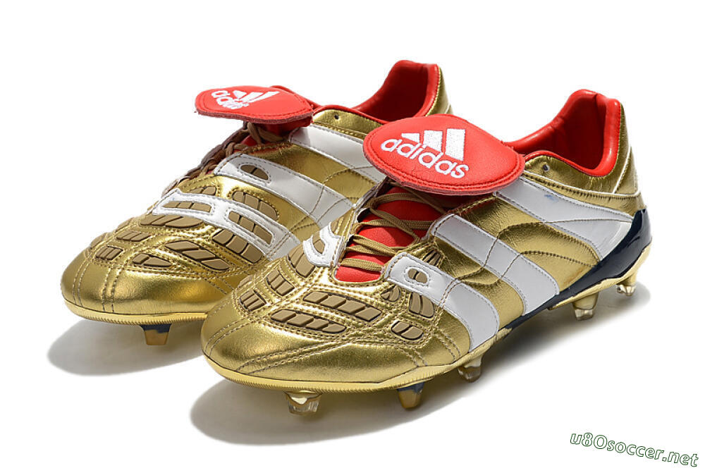 Men's Adidas Predator Accelerator Electricity FG Football Boots - Gold/Red/White 5