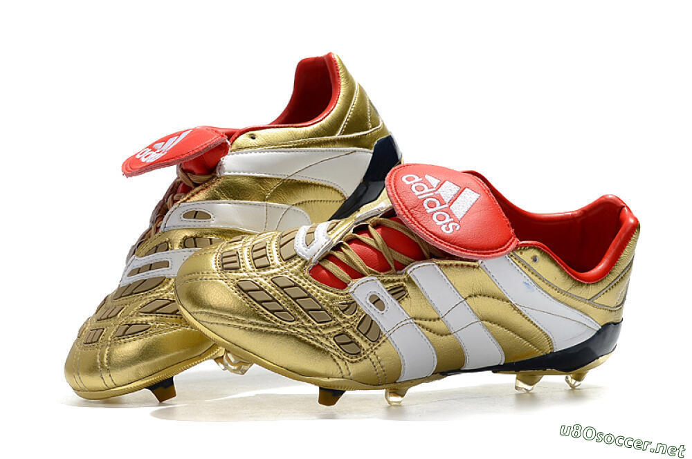 Men's Adidas Predator Accelerator Electricity FG Football Boots - Gold/Red/White 6