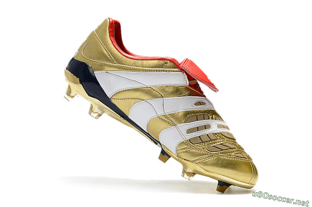 Men's Adidas Predator Accelerator Electricity FG Football Boots - Gold/Red/White 7