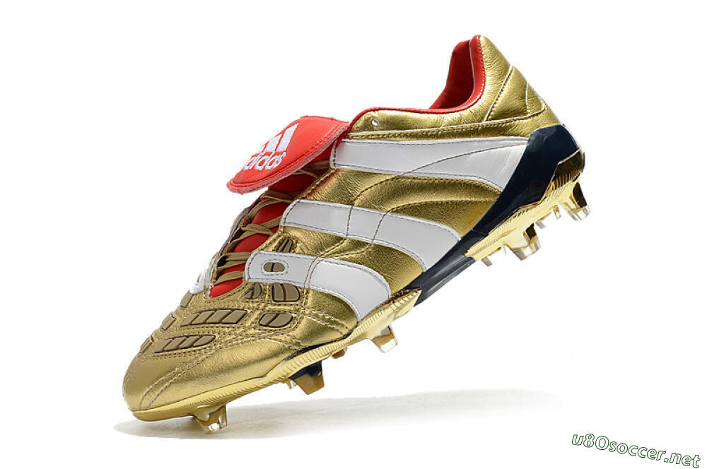 Men's Adidas Predator Accelerator Electricity FG Football Boots - Gold/Red/White 8