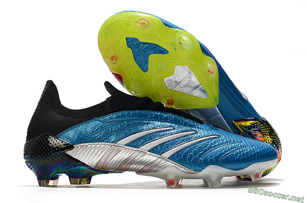 Men's Adidas Predator Archive Limited Edition FG Football Boots - Blue/Silver/Red/Yellow 2