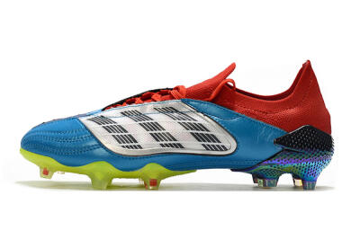 Men's Adidas Predator Archive Limited Edition FG Football Boots - Blue/Silver/Red/Yellow