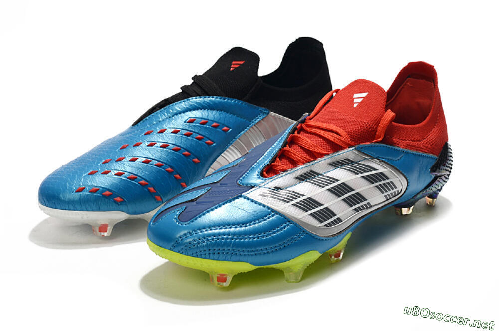 Men's Adidas Predator Archive Limited Edition FG Football Boots - Blue/Silver/Red/Yellow 4