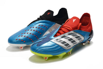Men's Adidas Predator Archive Limited Edition FG Football Boots - Blue/Silver/Red/Yellow