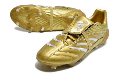 Men's Adidas Predator Absolute 20 FG Football Boots - Gold/White