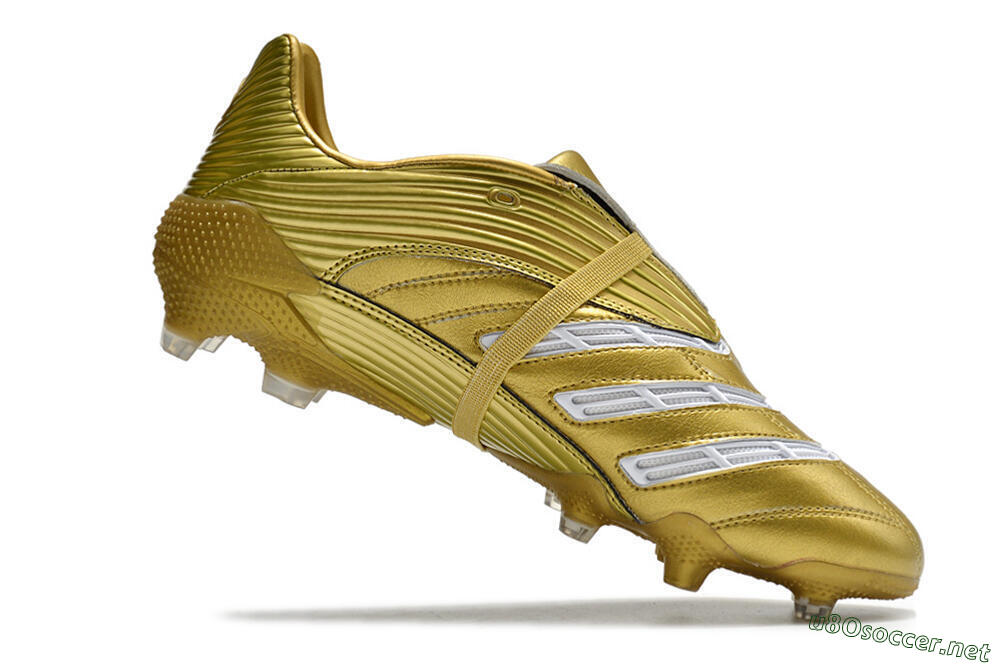 Men's Adidas Predator Absolute 20 FG Football Boots - Gold/White 4
