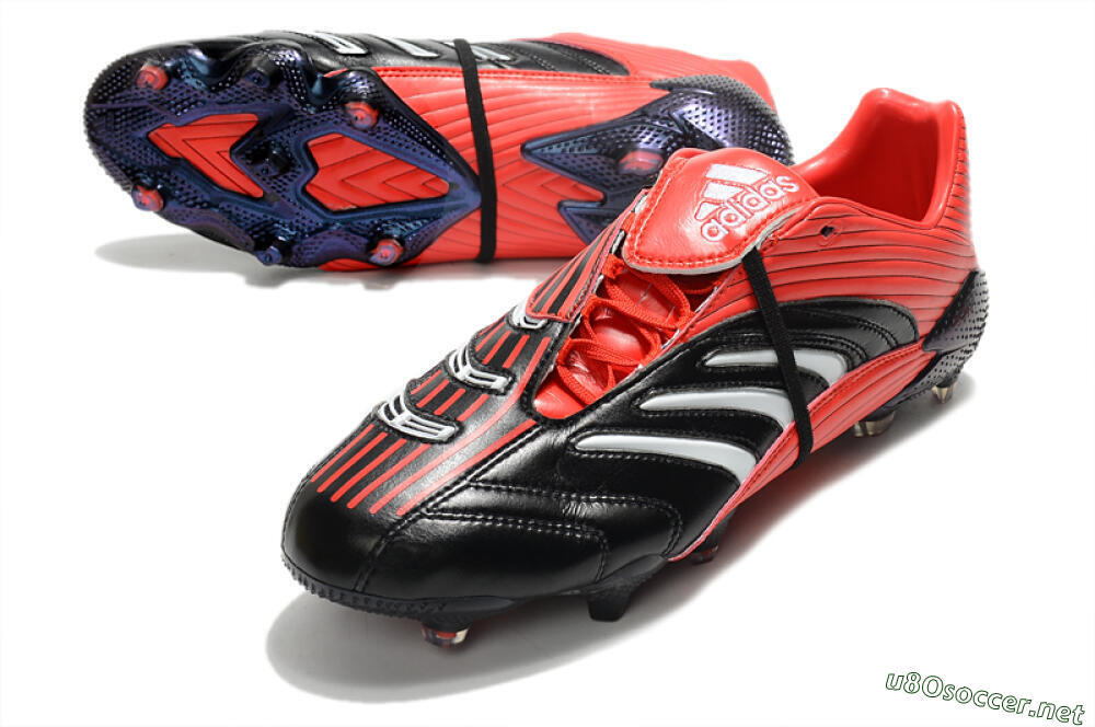 Men's Adidas Predator Absolute 20 FG Football Boots - Black/Red/White 3