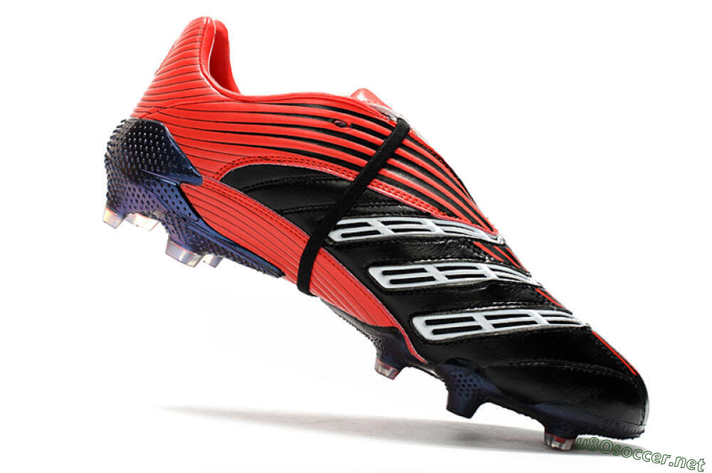 Men's Adidas Predator Absolute 20 FG Football Boots - Black/Red/White 4