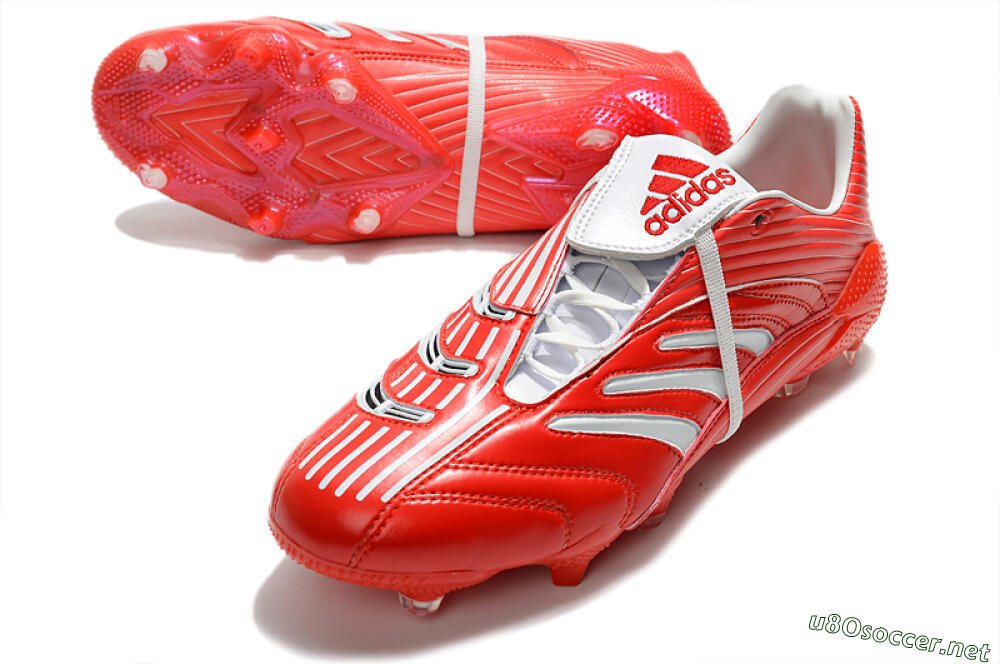 Men's Adidas Predator Absolute 20 FG Football Boots - Red/White 3