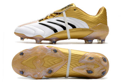 Men's Adidas Predator Absolute 20 FG Football Boots - White/Gold/Black