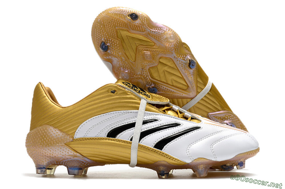 Men's Adidas Predator Absolute 20 FG Football Boots - White/Gold/Black 2