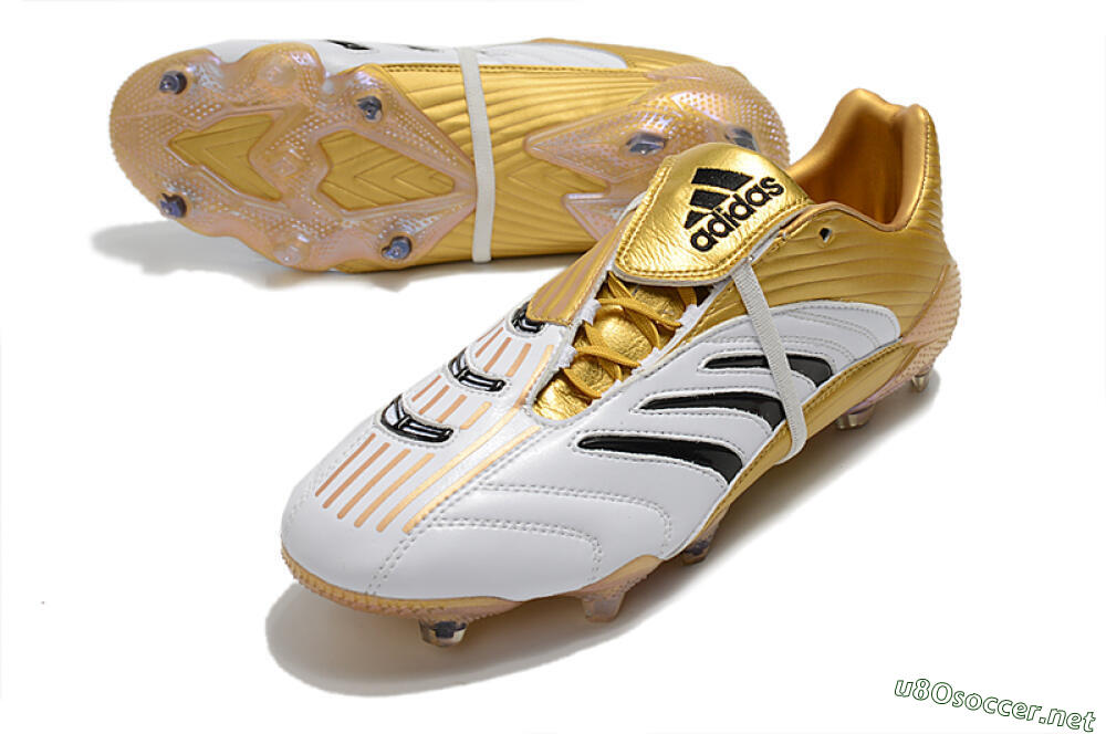 Men's Adidas Predator Absolute 20 FG Football Boots - White/Gold/Black 3