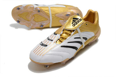 Men's Adidas Predator Absolute 20 FG Football Boots - White/Gold/Black