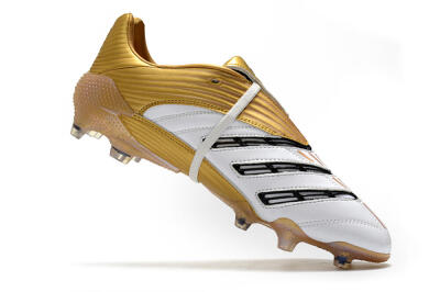 Men's Adidas Predator Absolute 20 FG Football Boots - White/Gold/Black