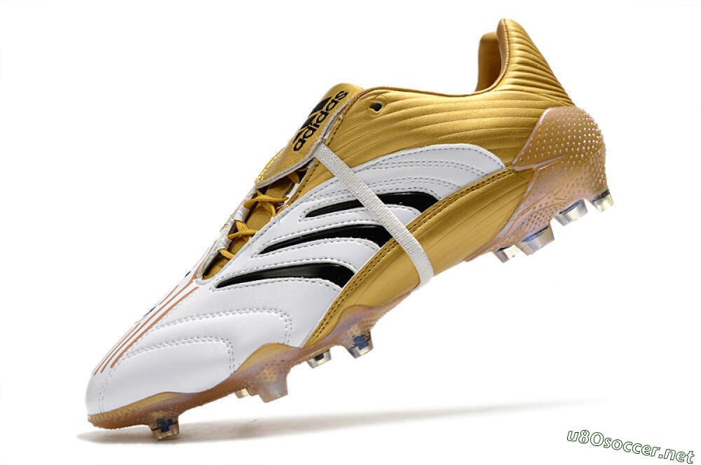 Men's Adidas Predator Absolute 20 FG Football Boots - White/Gold/Black 5