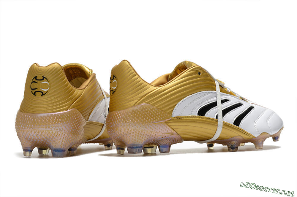 Men's Adidas Predator Absolute 20 FG Football Boots - White/Gold/Black 6