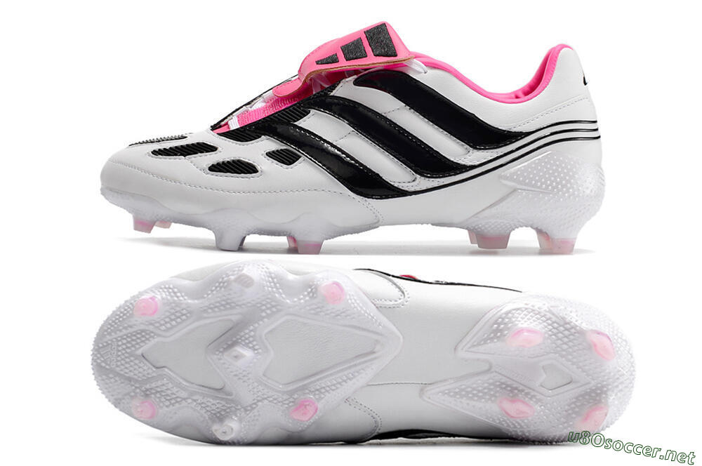Men's Adidas Predator Precision Archive Pack FG Football Boots - White/Black/Pink 1