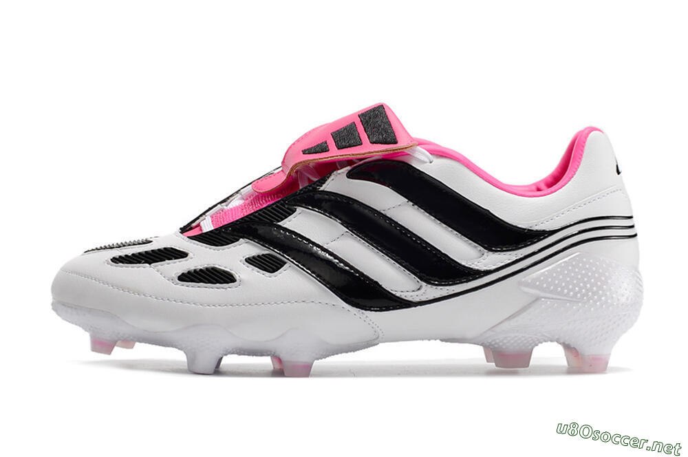 Men's Adidas Predator Precision Archive Pack FG Football Boots - White/Black/Pink 0