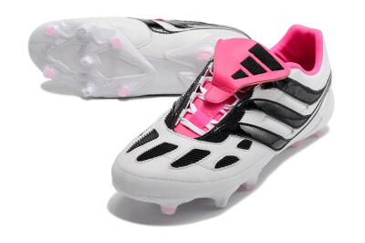 Men's Adidas Predator Precision Archive Pack FG Football Boots - White/Black/Pink