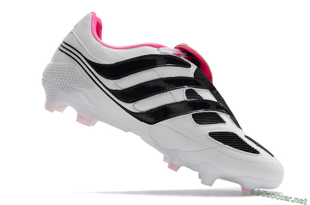 Men's Adidas Predator Precision Archive Pack FG Football Boots - White/Black/Pink 4