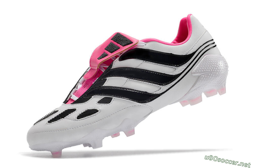 Men's Adidas Predator Precision Archive Pack FG Football Boots - White/Black/Pink 5