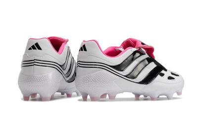 Men's Adidas Predator Precision Archive Pack FG Football Boots - White/Black/Pink