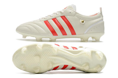 Men's Adidas Adipure FG Football Boots - Beige/Red