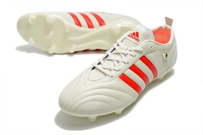 Men's Adidas Adipure FG Football Boots - Beige/Red