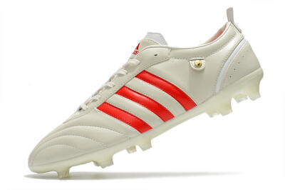 Men's Adidas Adipure FG Football Boots - Beige/Red