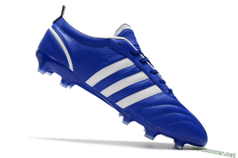 Men's Adidas Adipure FG Football Boots - Blue/White 4