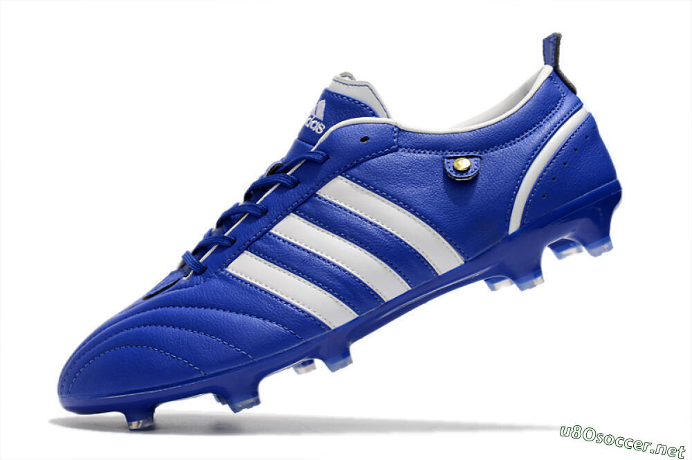 Men's Adidas Adipure FG Football Boots - Blue/White 5