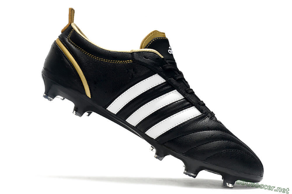 Men's Adidas Adipure FG Football Boots - Black/White 4