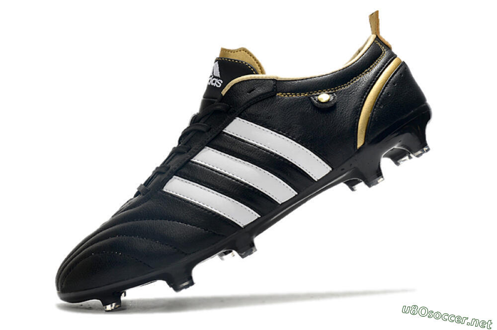 Men's Adidas Adipure FG Football Boots - Black/White 5