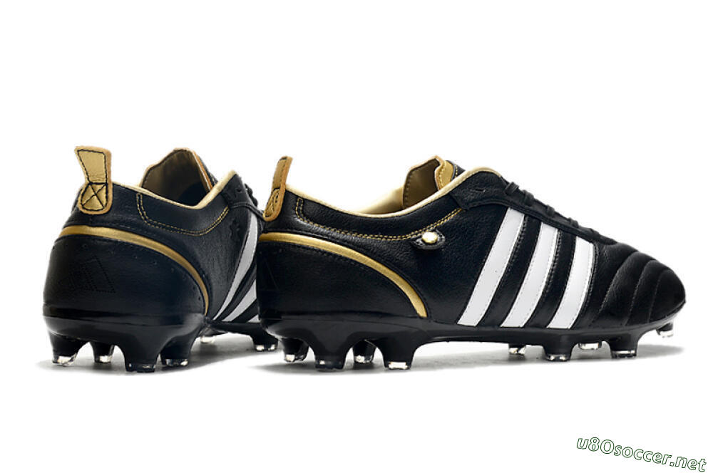Men's Adidas Adipure FG Football Boots - Black/White 6