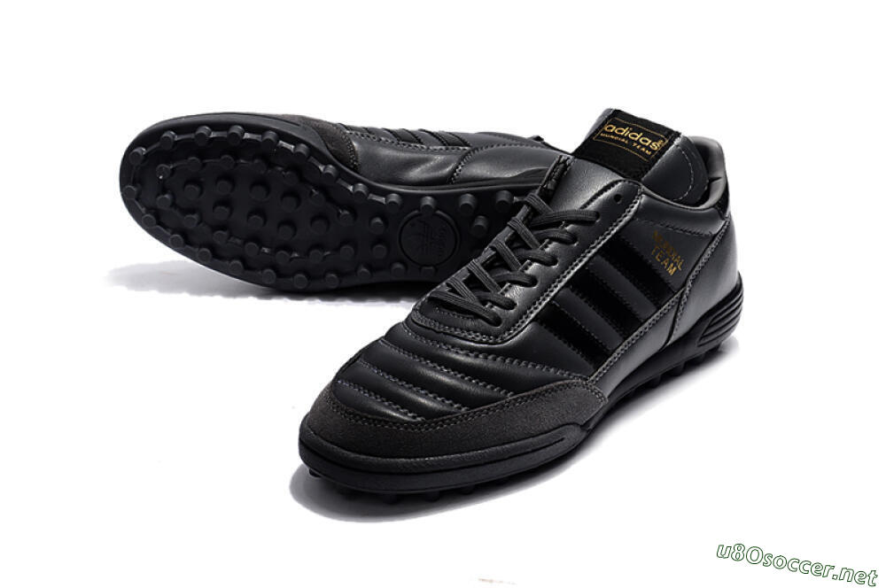 Men's Adidas Copa Mundial Team Astro TF Football Shoes - Black/Gold 3