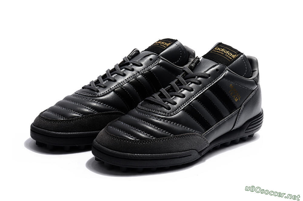 Men's Adidas Copa Mundial Team Astro TF Football Shoes - Black/Gold 5