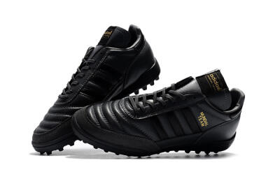 Men's Adidas Copa Mundial Team Astro TF Football Shoes - Black/Gold