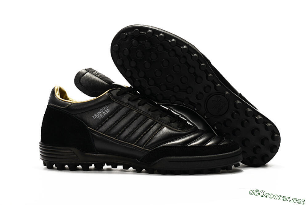 Men's Adidas Copa Mundial Team Astro TF Football Shoes - Black/White 2