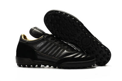Men's Adidas Copa Mundial Team Astro TF Football Shoes - Black/White