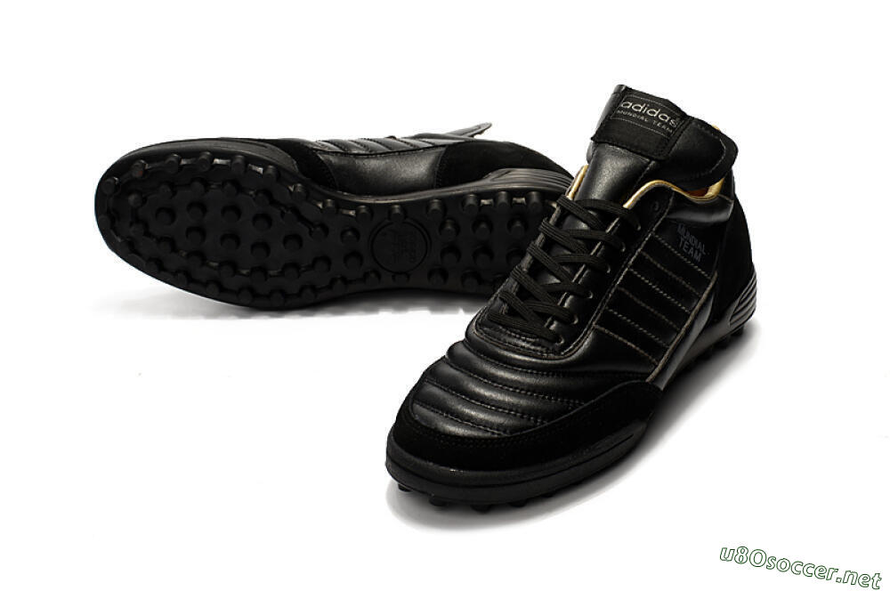 Men's Adidas Copa Mundial Team Astro TF Football Shoes - Black/White 3